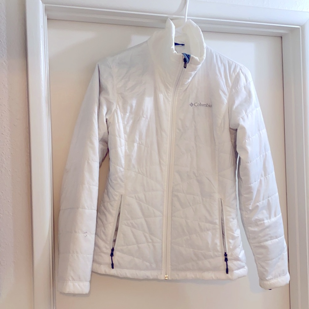 White XS Columbia omniheat jacket